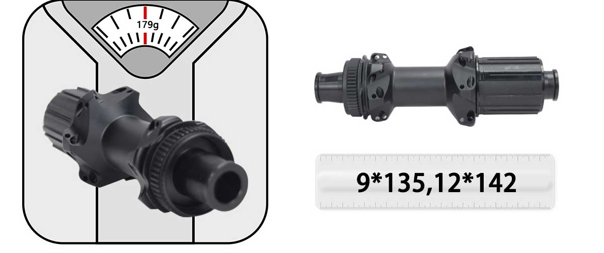 Road bicyce hub rear 12*142mm