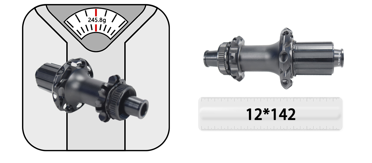 Carbon spoke hub front 12*100 rear 12*142 Carbon spoke hub front 12*100 rear 12*142