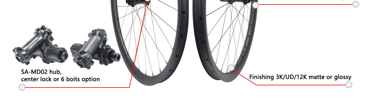 High value MD02 carbon moutain bike wheelest