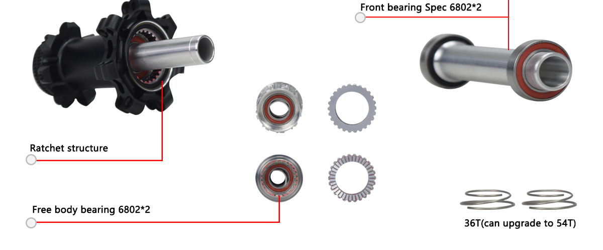 Sturdy Long-Lasting 36T Hub