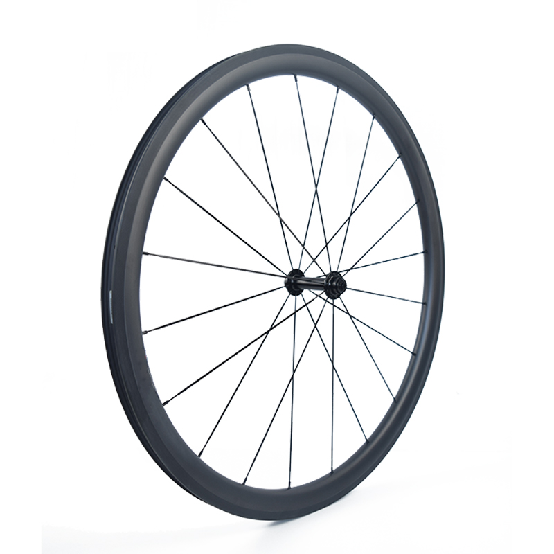 Ultra Lightweight 700c Carbon Road Wheelset Rim Brake