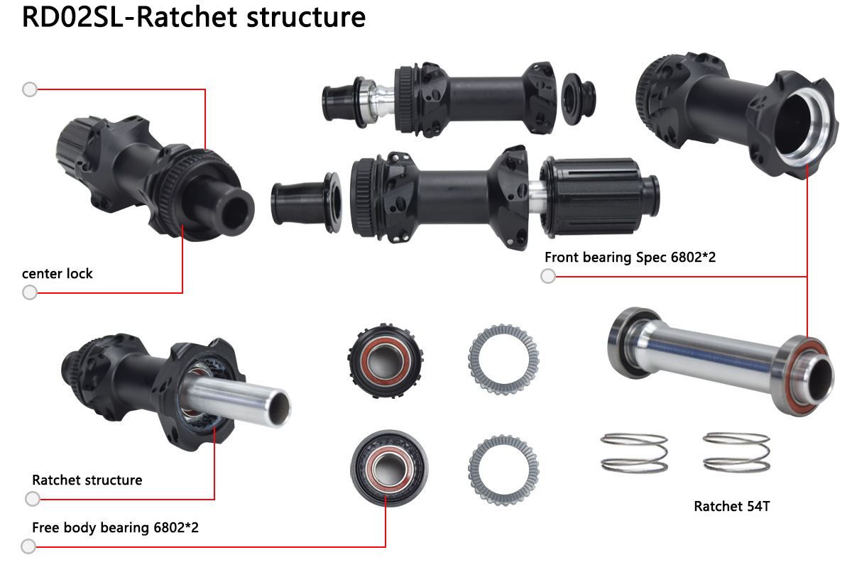 straight pull road bike hub