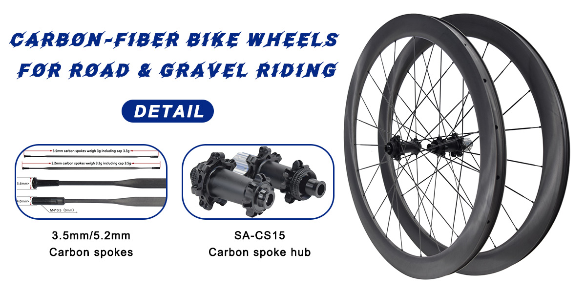 Carbon‑fiber bike wheels for road & gravel riding